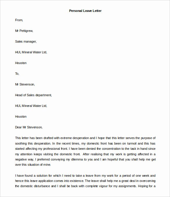 Personal Letter format Template Elegant 44 Personal Letter Templates Pdf Doc