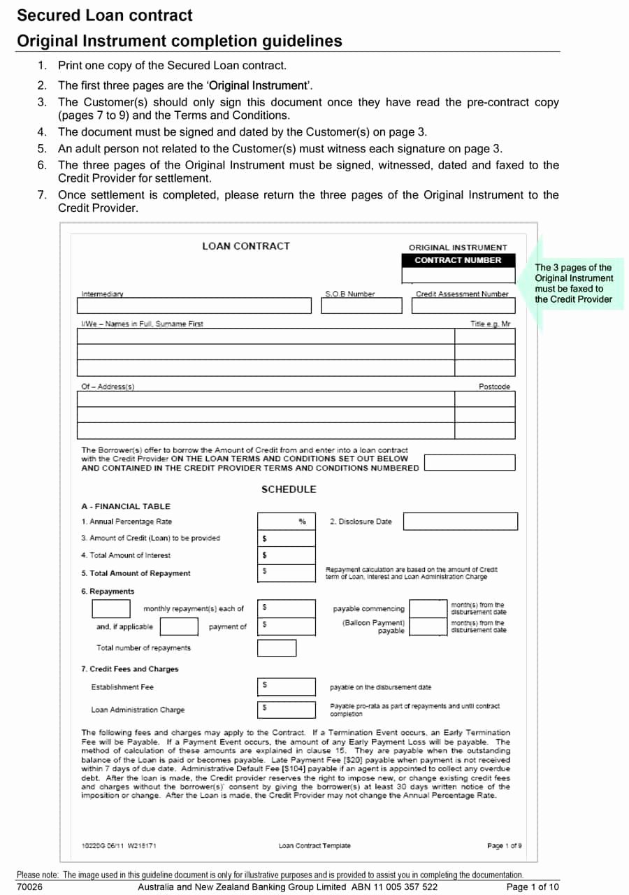 Personal Loan Agreement Template Inspirational 40 Free Loan Agreement Templates [word &amp; Pdf] Template Lab