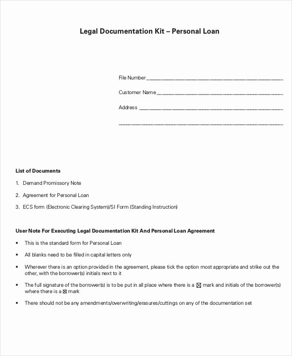 Personal Loan Agreement Template Unique 10 Loan Agreement Templates Word Pdf Pages
