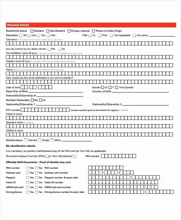 Personal Loan Application form Template Unique 48 Application form Templates