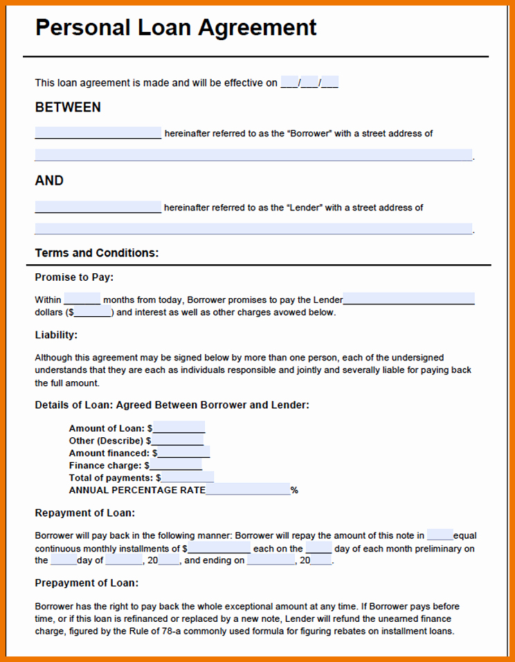 Personal Loan form Template Awesome Loan Free Driverlayer Search Engine