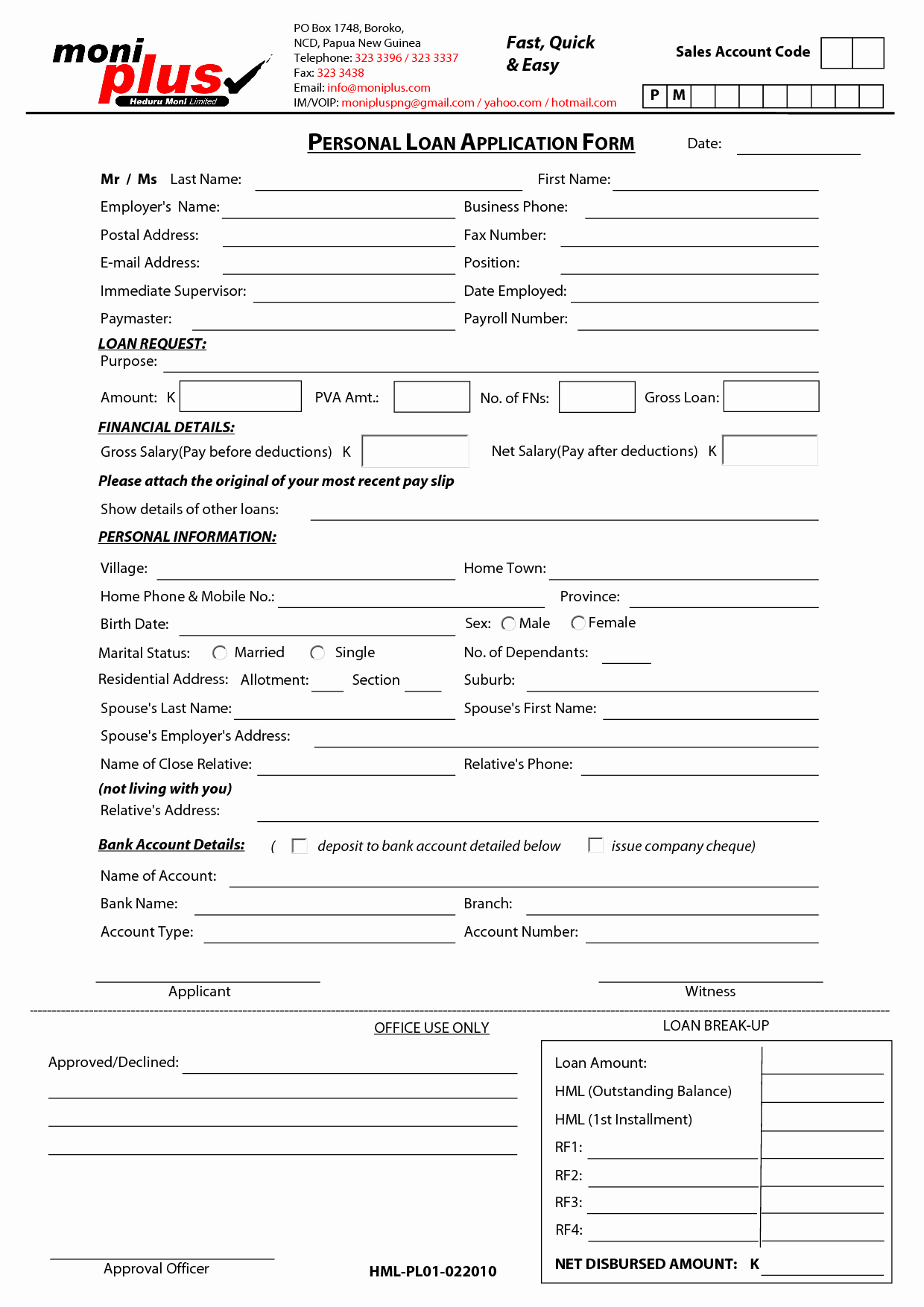 Personal Loan forms Template Fresh Free Printable Personal Loan Contract form Generic