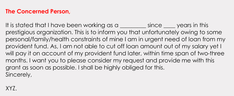 Personal Loan Letter format Inspirational formatting A Loan Application Letter with Sample Letters