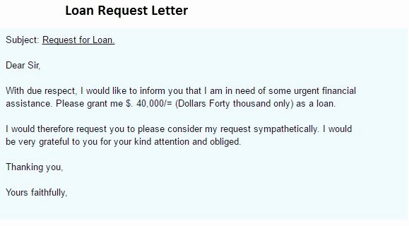 Personal Loan Letter format Lovely Personal Loan format