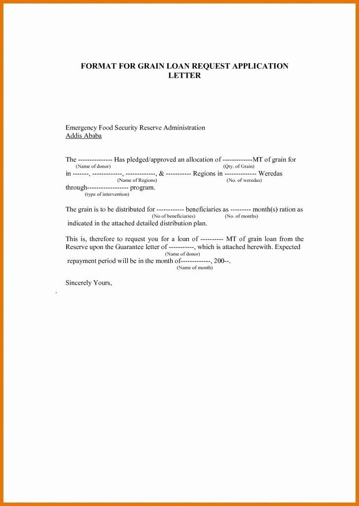 Personal Loan Letter format New Personal Loan format