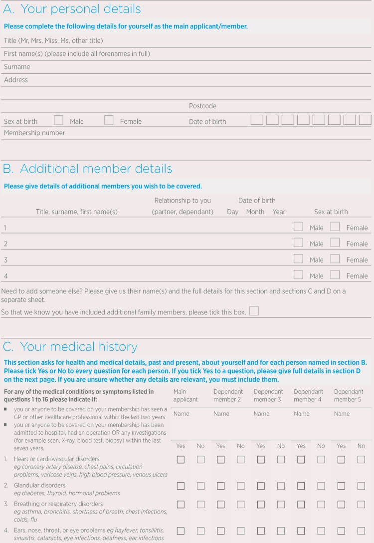 Personal Medical History form Template Beautiful General Medical History forms Free [word Pdf]