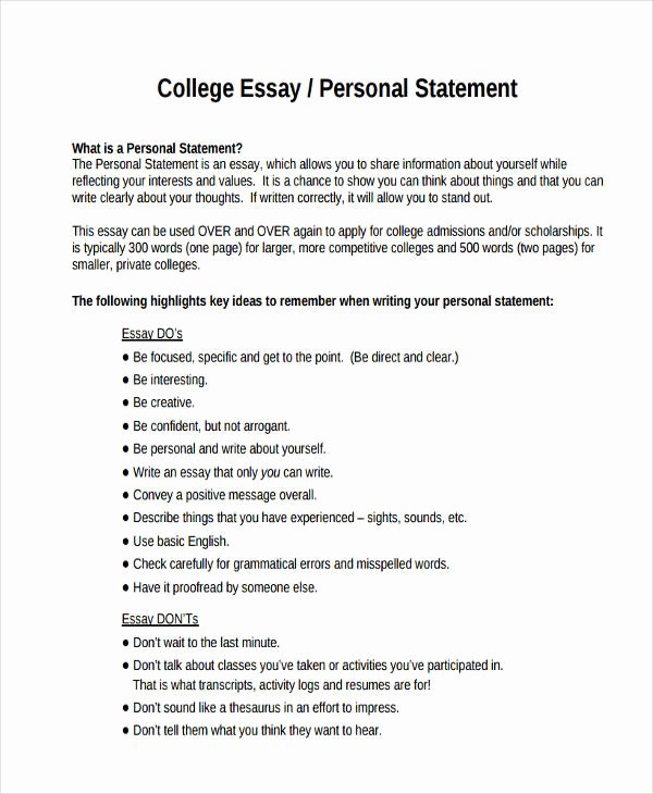 Personal Narratives Examples College Best Of 29 Examples Of College Essays