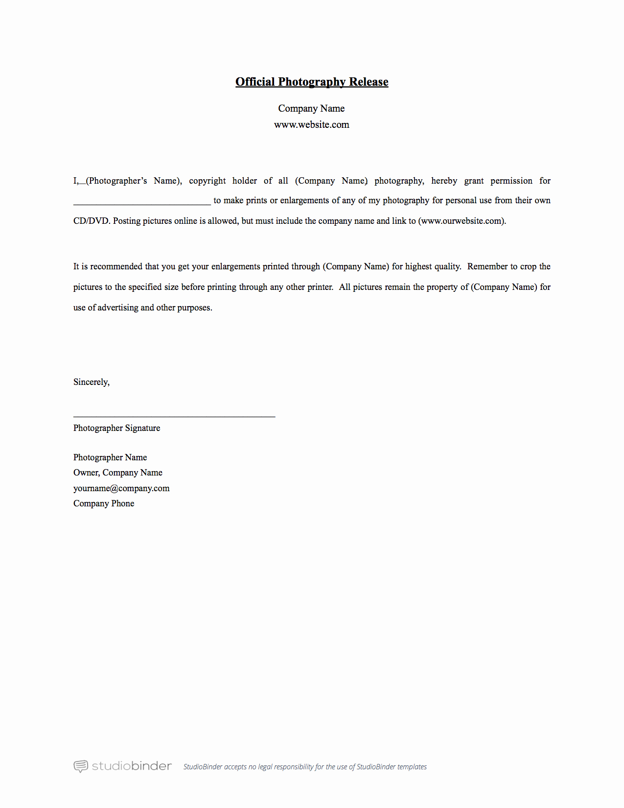 Personal Property Release form Template Fresh why You Should Have A Release form Template