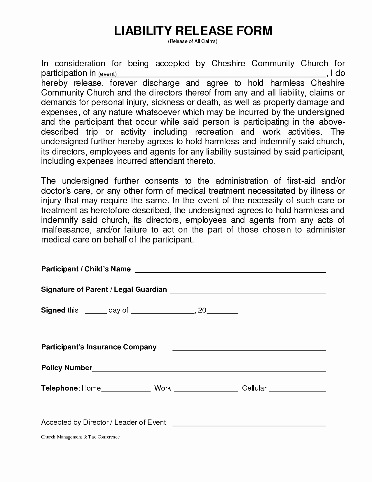 Personal Property Release form Template Lovely 26 Of Personal Liability Release form Template