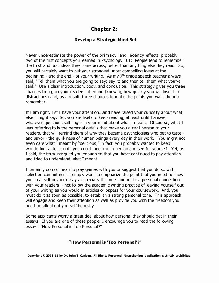 Personal Statement About Yourself Example Awesome Book I Getting the Internship You Want How to Write