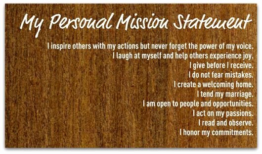 Personal Statement About Yourself Example New Create A Personal Mission Statement Your Step by Step Guide