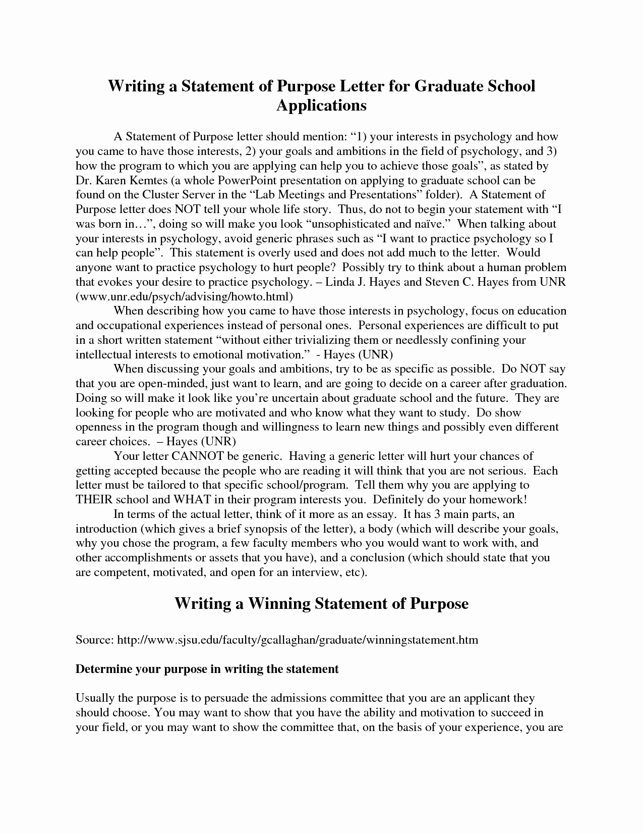 Personal Statement Of Intent Unique Graduate School Admission Essay Nurse Practitioner