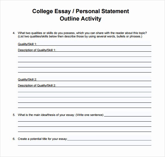 Personal Statement Template for College Lovely Sample Personal Statement 9 Documents In Word Pdf