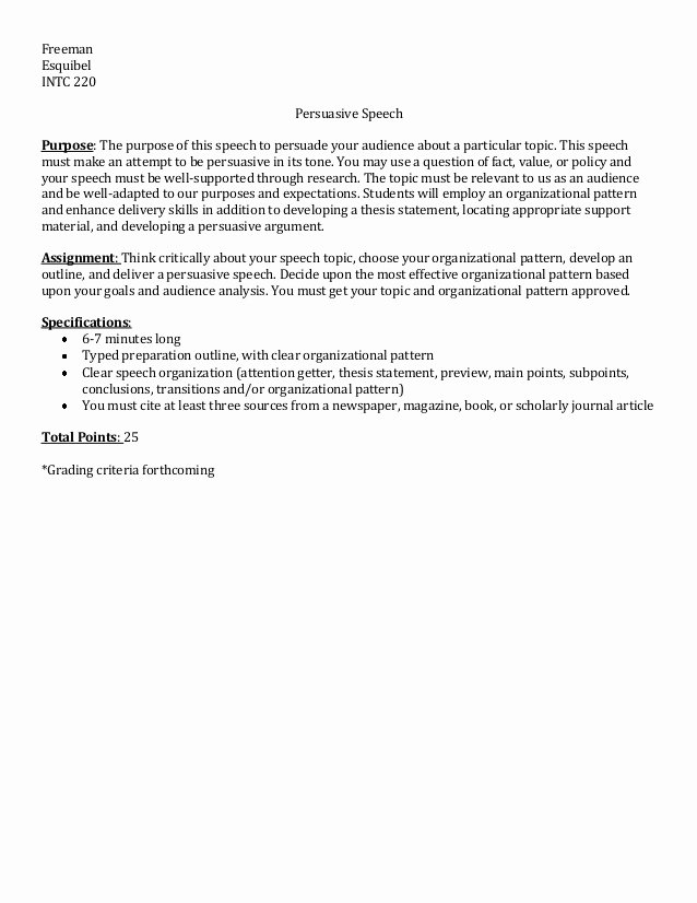 Persuasive Speech Outline Animal Adoption Unique thesis Statement for A Persuasive Speech On