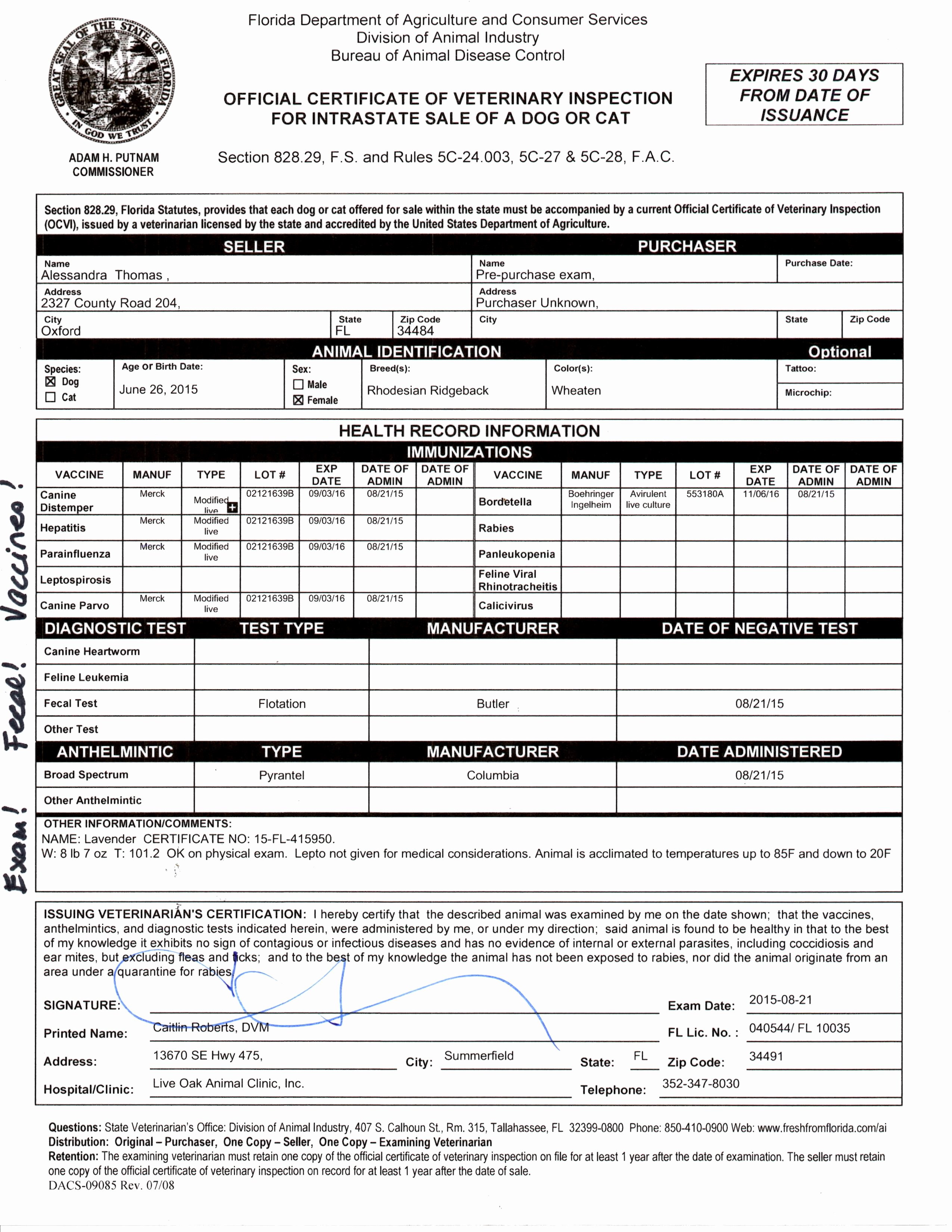 Pet Health Certificate Template Unique Terra Christa Farm Puppies