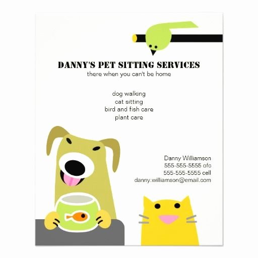 Pet Sitting Flyer Template Free Awesome Pet Sitting Business Flyer