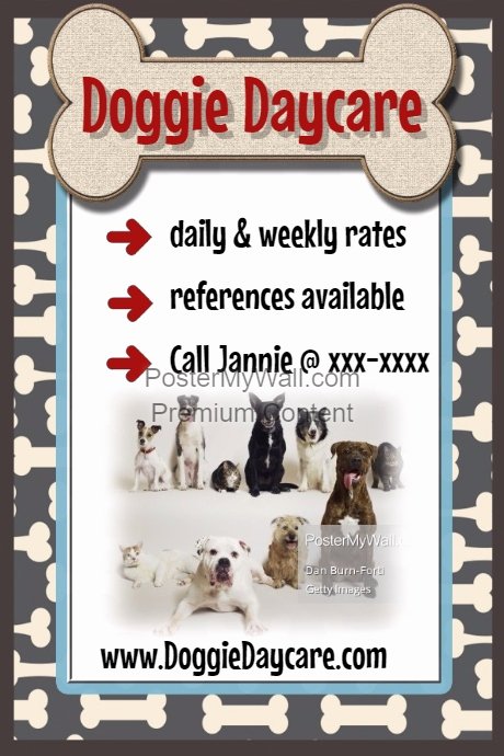 Pet Sitting Flyer Template Free Best Of Dog Bone Daycare Pet Sitter Walker Poster Flyer