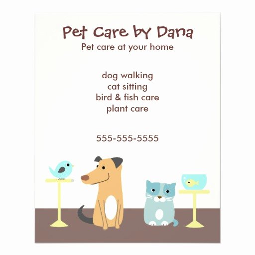 Pet Sitting Flyer Template Free Elegant Pet Sitter S Advertising Custom Flyer