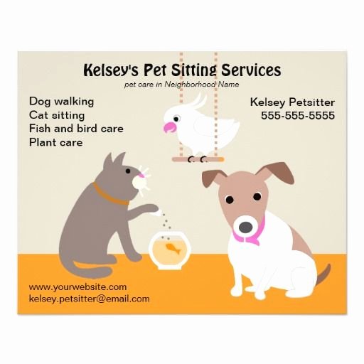 Pet Sitting Flyer Template Fresh Pet Sitting Business Advertising Pet Sitting