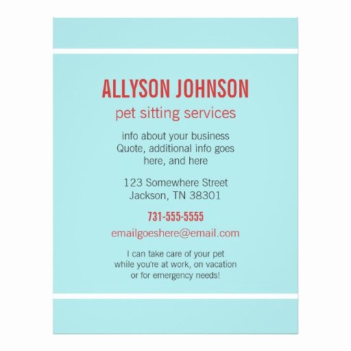 Pet Sitting Flyer Template Luxury 86 Pet Sitting Flyers Pet Sitting Flyer Templates and