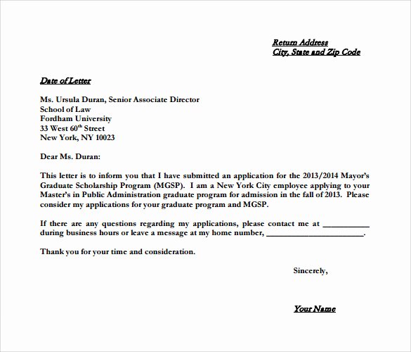 Phd Letter Of Intent Sample Elegant 10 Sample College Letter Intent Pdf Doc