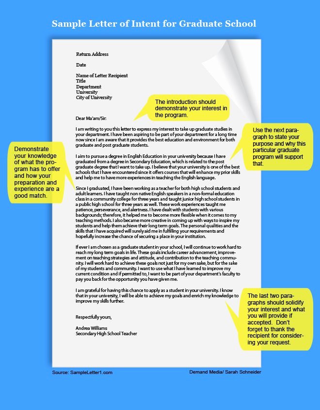 Phd Letter Of Intent Sample Elegant How to Write A Letter Of Intent for Graduate School