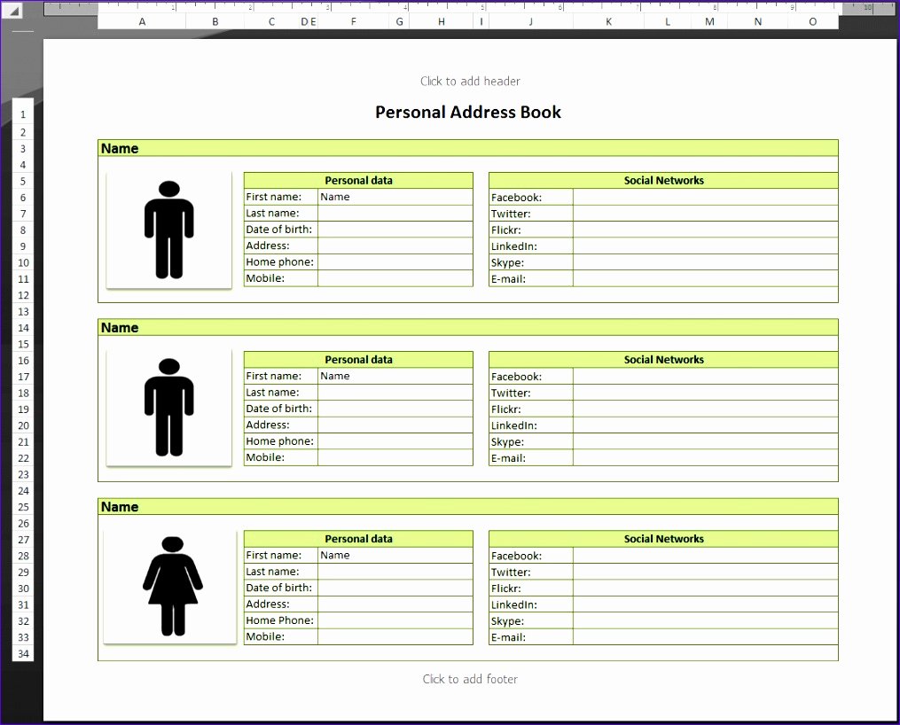 Phone Book Template Excel Fresh 12 Excel Address List Template Exceltemplates