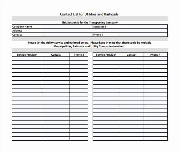 Phone List Template Word Beautiful 13 Contact List Templates Pdf Word