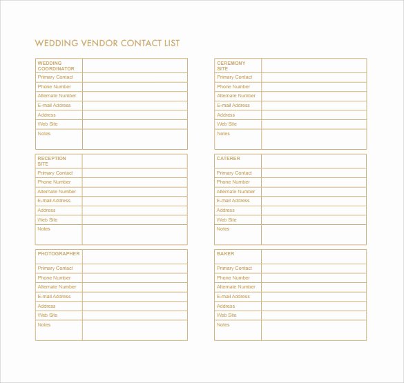 Phone List Template Word Best Of Contact List Template 14 Download Free Documents In Pdf