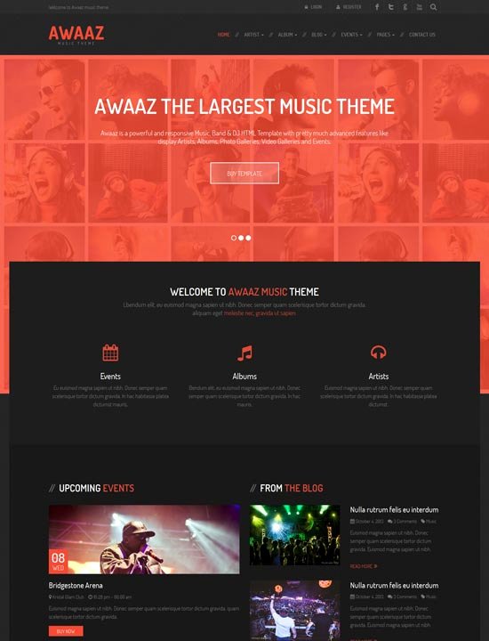 Photo Gallery Template HTML5 New 90 Best Music Website Templates Free &amp; Premium