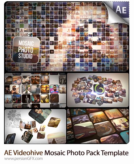 Photo Mosaic after Effects Elegant after Effects افترافکت