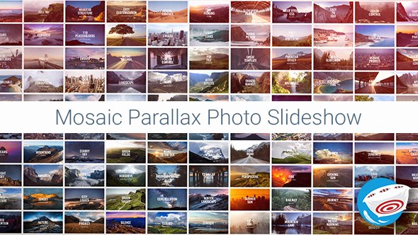 Photo Mosaic after Effects Luxury Mosaic Parallax Slideshow Special events after