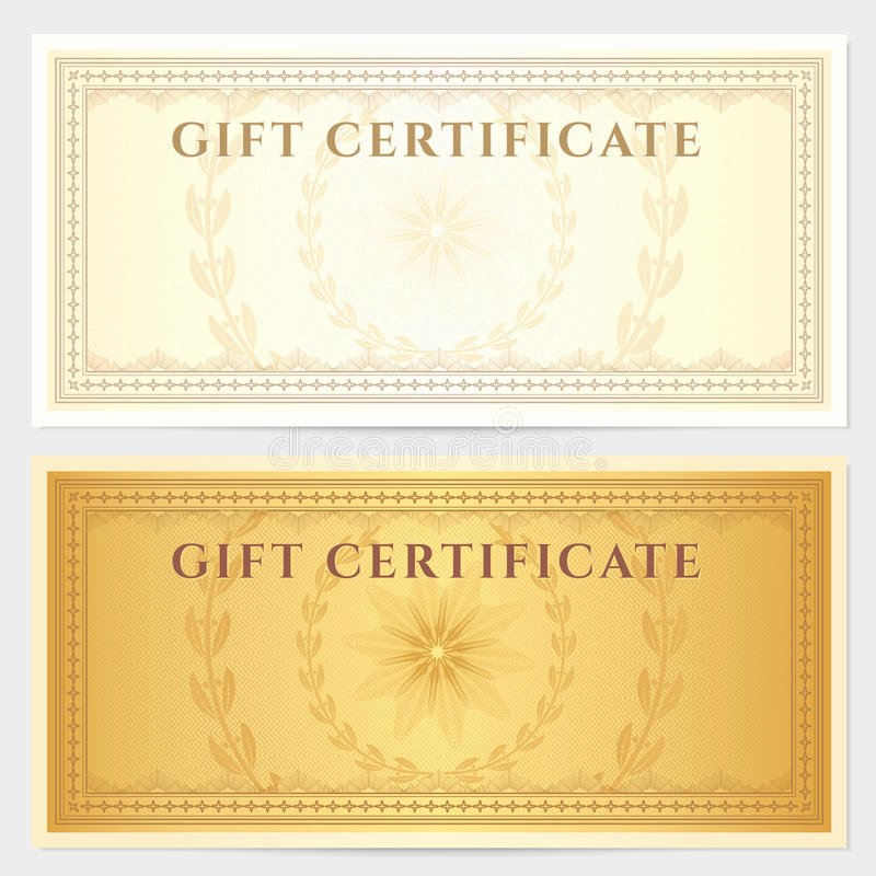 Photography Coupon Template Beautiful Vintage Voucher Coupon Template with Border Royalty Free