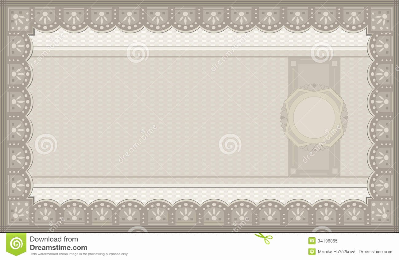 Photography Coupon Template Unique Voucher Coupon Paper Royalty Free Stock Image