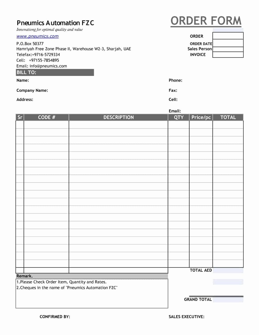 Photography order form Template Free Beautiful Printable order forms Templates
