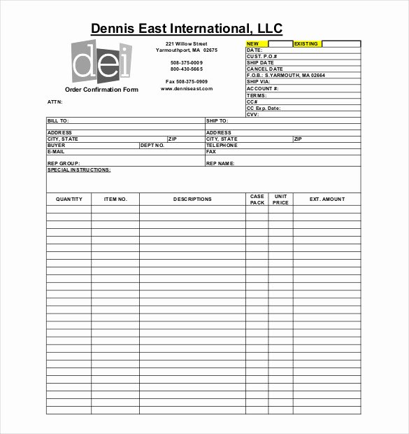 Photography order form Template Free Unique 41 Blank order form Templates Pdf Doc Excel