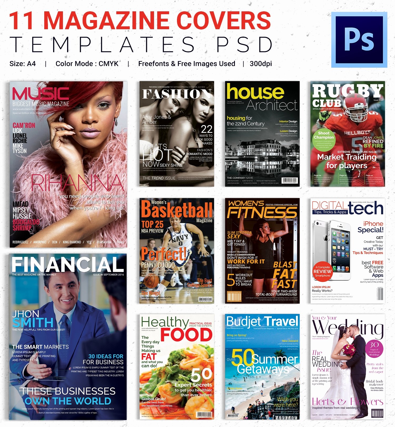 Photoshop Magazine Cover Template Best Of Magazine Cover Psd Template – 31 Free Psd Ai Vector Eps