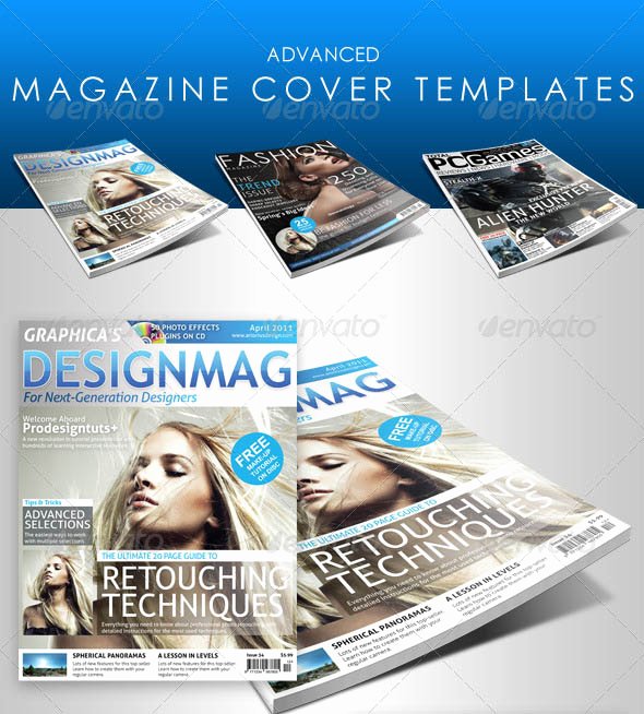 Photoshop Magazine Cover Template Inspirational 25 Shop &amp; Indesign Magazine Cover Templates