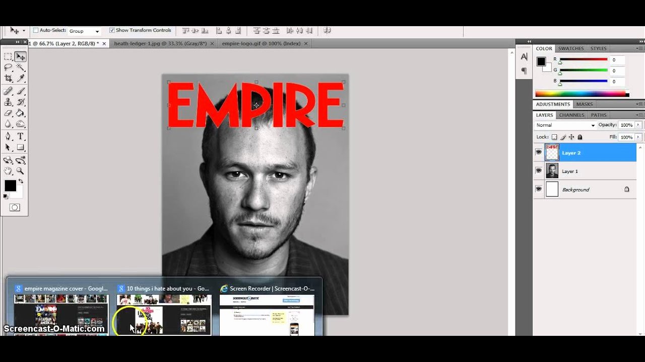 Photoshop Magazine Cover Template Unique Empire Magazine Shop Template