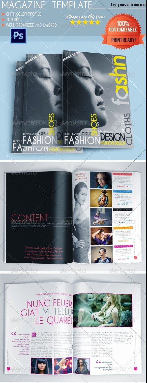 Photoshop Magazine Template Inspirational 55 Best Magazine Templates Shop Psd &amp; Indesign