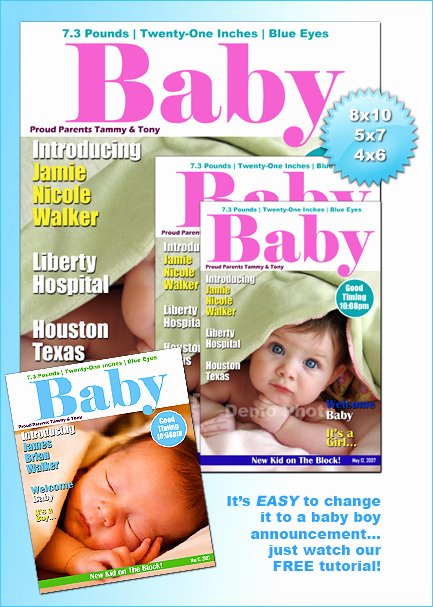 Photoshop Magazine Template Luxury Baby Magazine Cover Template Shop or Shop