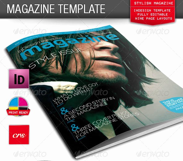 Photoshop Magazine Template New 25 Shop &amp; Indesign Magazine Cover Templates