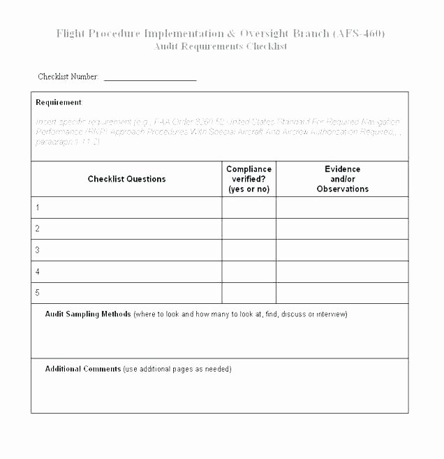 Physical Security Audit Checklist Fresh Mortgage Loan Audit Checklist