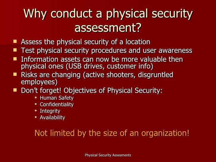 Physical Security Audit Checklist Fresh Physical Security assessments