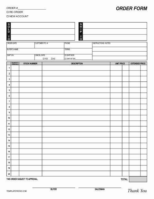 Physician order forms Templates New Customizable Re Colorable order form Many formats Free