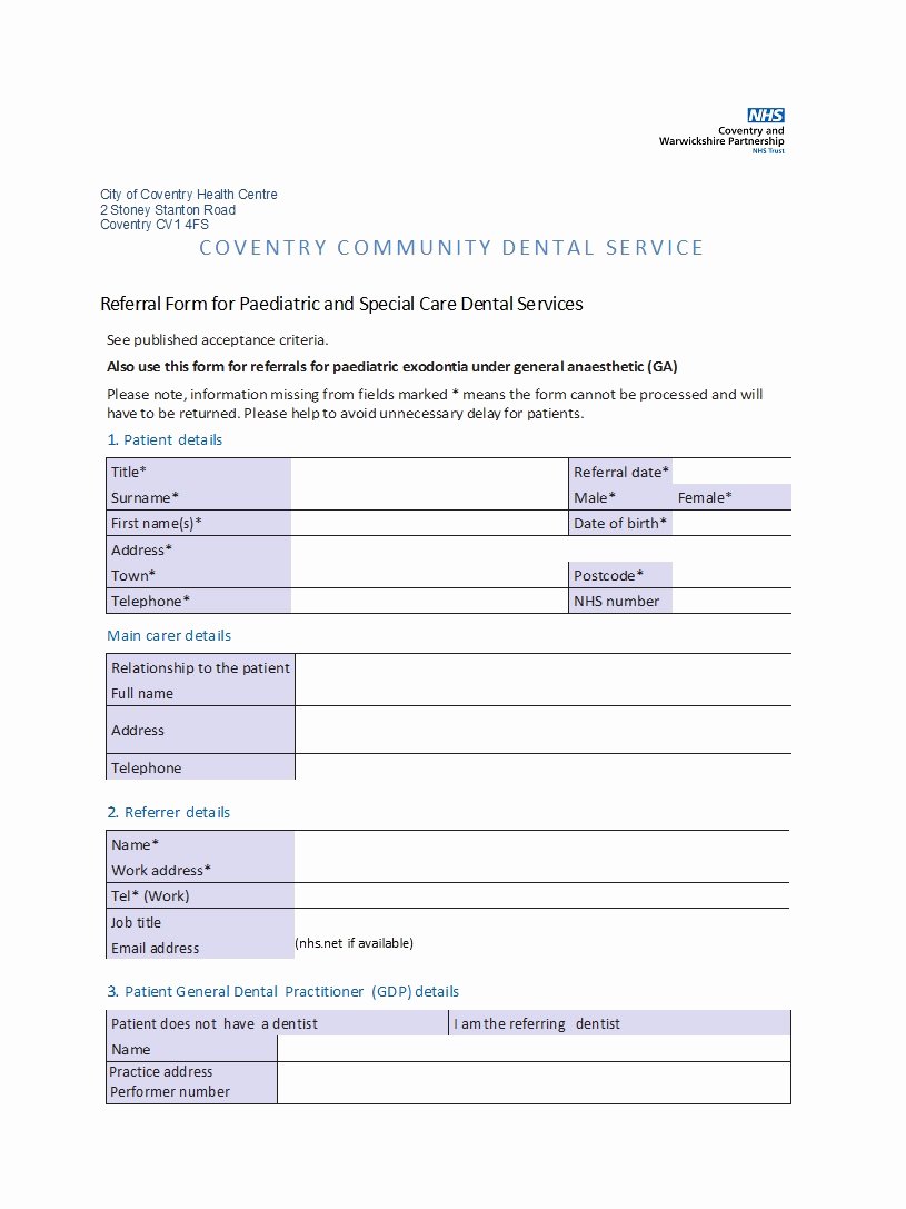 Physician Referral form Template Beautiful 50 Referral form Templates [medical &amp; General] Template Lab