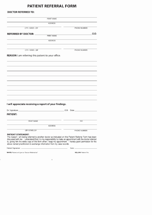 Physician Referral form Template Best Of 147 Medical Referral form Templates Free to In Pdf