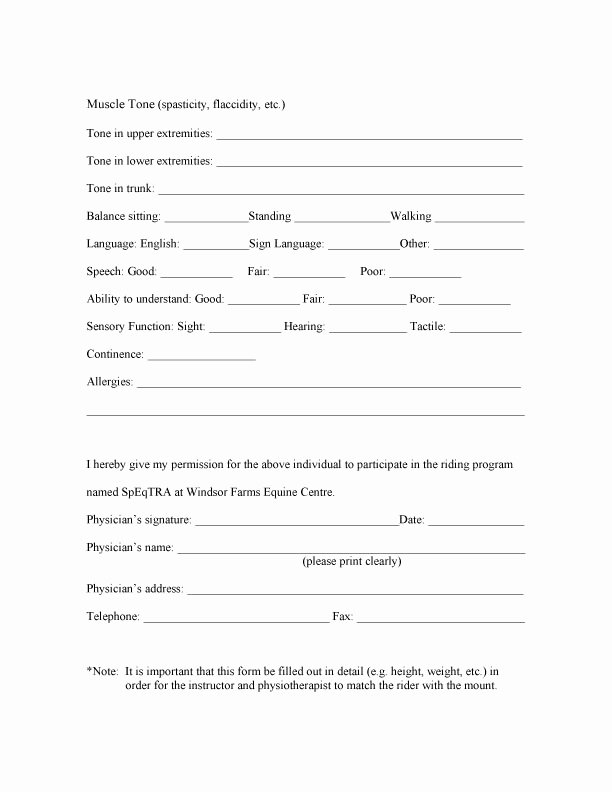 Physician Referral form Template Best Of Clients