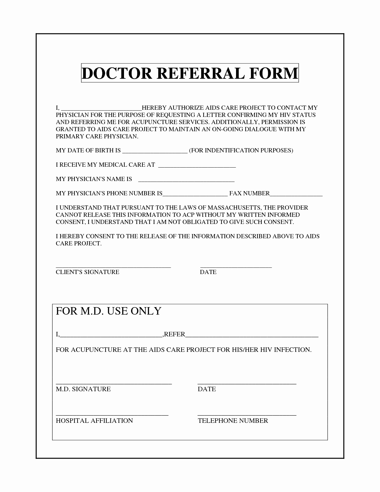 Physician Referral form Template Inspirational Physician Referral form Template Of Law