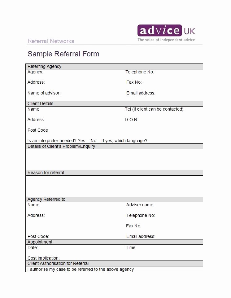 Physician Referral form Template Unique 50 Referral form Templates [medical &amp; General] Template Lab